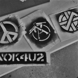 The first stencils I started with in the early 80s - always being re-cut for use again.
