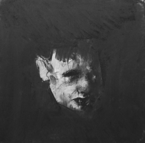 "L'abri Sadi-Carnot (all the people they could have been)", conte and chalk on paper, 30 x 30 cm