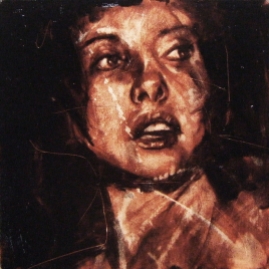 "maybe she's born with it", oil on canvas, 30 x 30cm, 2008